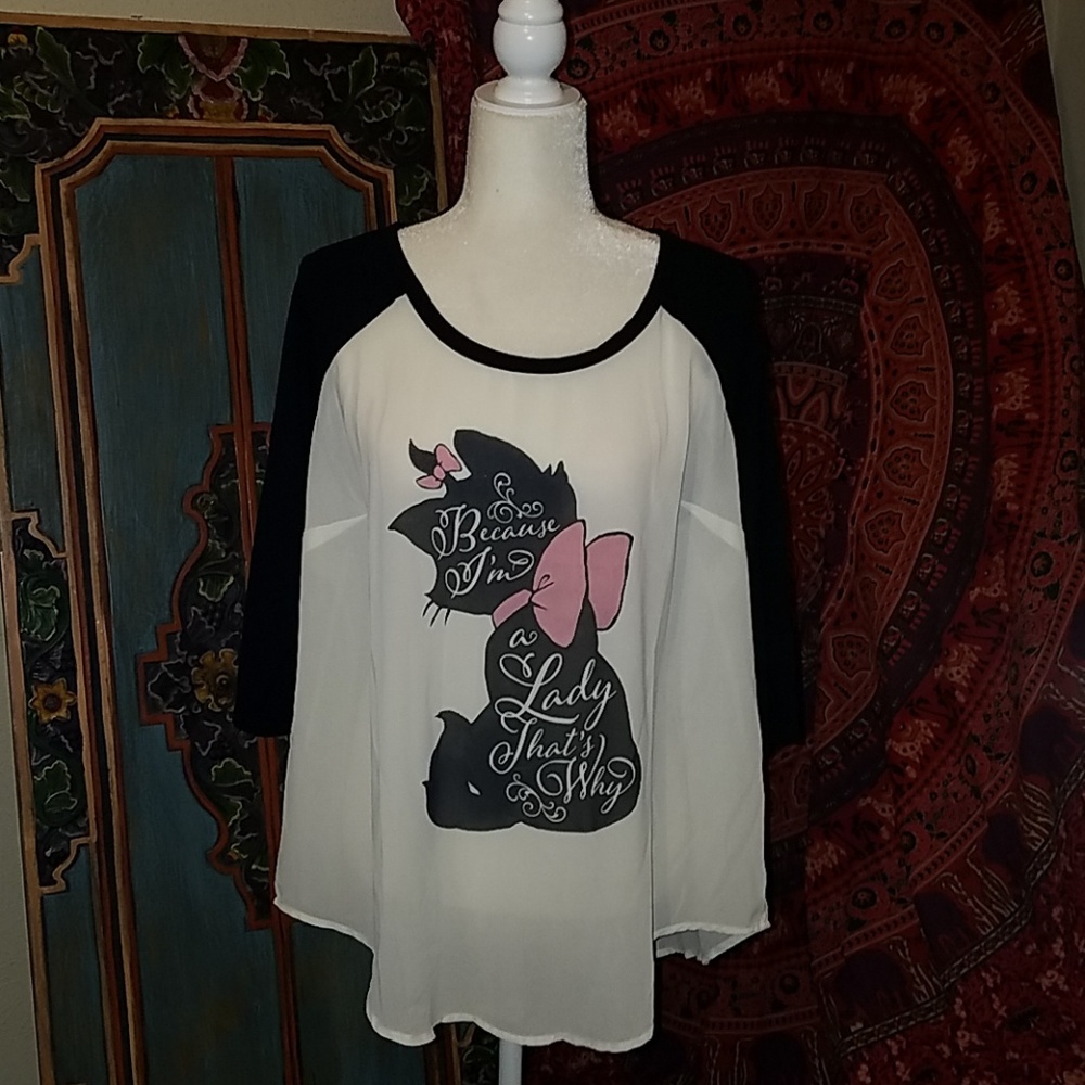 Torrid Size 0 Open Back Aristocats Top